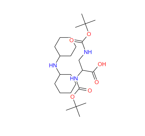 N-[叔丁氧羰基]-3-[[叔丁氧羰基]氨基]-L-丙氨酸和 N-环己基环己胺的化合物,N-α,N-β-di-Boc-L-2,3-diaminopropionic acid dicyc