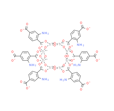 六[Μ-[2-氨基-1,4-苯二甲酸(2-)-ΚO1:ΚO′1]]四-Μ-羟基八-Μ-氧代八钛环,NH2-MIL-125(Ti)
