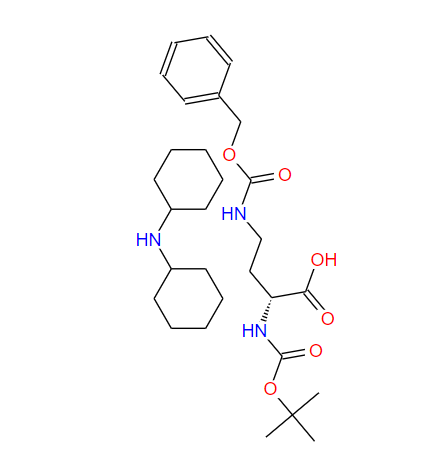 N-叔丁氧羰基-N'-苄氧羰基-D-2,4-二氨基丁酸二环己胺盐,N-α-Boc-N-γ-Z-D-2,4-diaminobutyric acid dicycloh