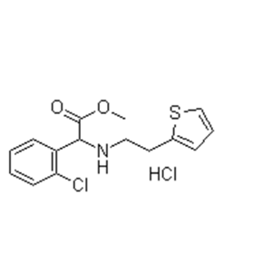 D-(+)-alpha-(2-噻吩乙胺基)-alpha-(2-氯苯基)醋酸甲酯盐酸盐,D-(+)-Methyl-alpha-(2-thienylethamino)(2-chlorophenyl)acetate hydrochloride