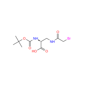 (S)-3-(2-溴乙酰胺)-2-((叔丁氧基羰基)氨基)丙酸,N-α-Boc-N-β-bromoacetyl-L-2,3-diaminopropionic a