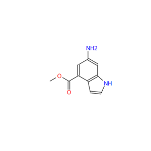 6-氨基吲哚-4甲酸甲酯,METHYL 6-AMINO-4-INDOLECARBOXYLATE