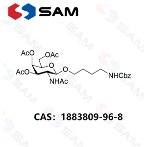 2-乙酰氨基-3,4,6-三-O-乙酰基-1-O-(N-Cbz-6-氨基丁基)-2-脱氧-β-D-吡喃半乳糖,2-Acetylamino-3,4,6-tri-O-acetyl-1-O-(N-Cbz-6-aminobutyl)-2-deoxy-β-D-galactopyranose