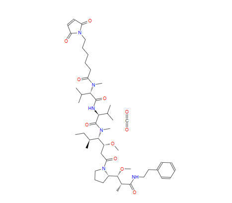 N-[6-(2,5-二氫-2,5-二氧代-1H-吡咯-1-基)-1-氧代己基]-N-甲基-L-纈氨酰-L-纈氨?；?(3R,4S,5S )-3-甲氧基-5-甲基-4-(甲氨基)庚酰基-(ΑR,ΒR,2S)-Β-甲氧基-Α-甲基-2-吡咯烷丙?；?L-苯丙氨酸,MC-MMAF