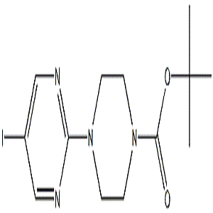 4-(5-碘嘧啶-2-基)哌啶-1-甲酸叔丁酯,tert-butyl 4-(5-iodopyrimidin-2-yl)piperazine-1-carboxylate