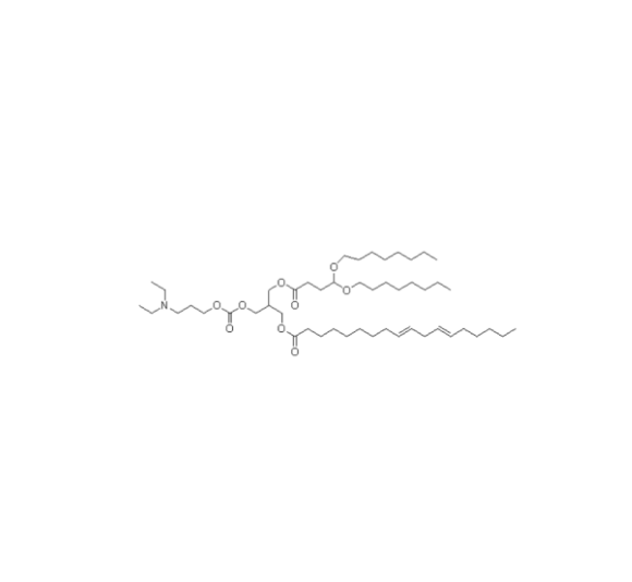 9,12-Octadecadienoic acid (9Z,12Z)-, 3-[4,4-bis(octyloxy)-1-oxobutoxy]-2-[[[[3-(diethylamino)propoxy]carbonyl]oxy]methyl]propyl ester(LP-01)