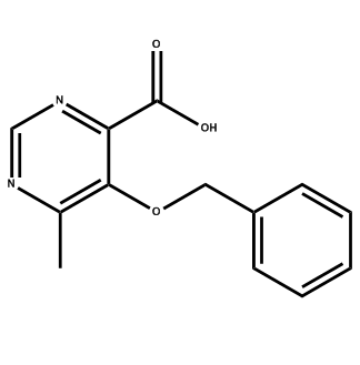 5-(benzyloxy)-6-methylpyrimidine-4-carboxylic acid,5-(benzyloxy)-6-methylpyrimidine-4-carboxylic acid