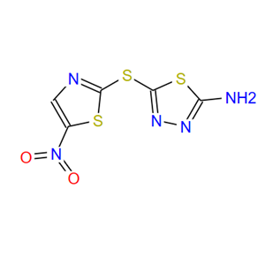 2-氨基-5-[(5-硝基-2-噻唑基)硫代]-1,3,4-噻二唑,5-[(5-Nitro-2-thiazolyl)thio]-1,3,4thiadiazol-2-amine
