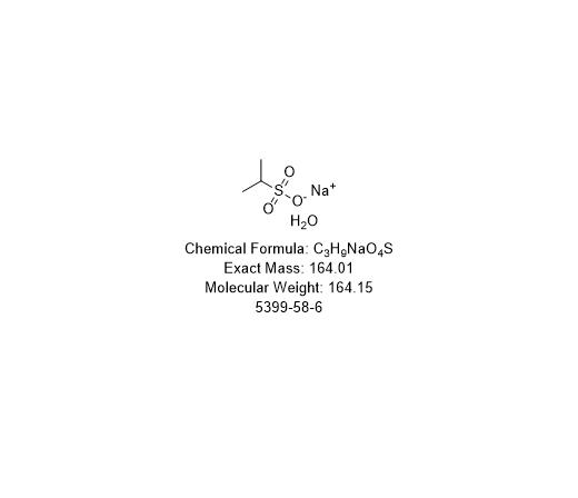 2-丙基磺酸钠一水化物,sodium propane-2-sulfonate.