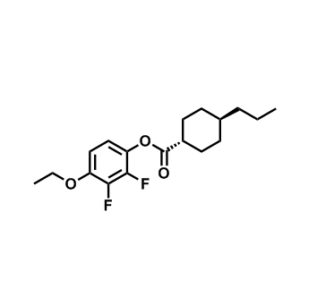 丙基环己基甲酸-2,3-二氟对乙氧基苯酚酯,Cyclohexanecarboxylic acid, 4-propyl-, 4-ethoxy-2,3-difluorophenylester, trans-