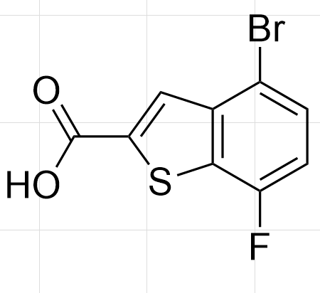 4-溴-7-氟苯并噻吩-2-甲酸,4-bromo-7-fluoro-;4-bromo-7-fluoro-benzothiophene-2-carboxylic acid