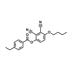 乙基苯甲酸-2,3-二氰基-4-丁氧基苯酚酯,Benzoic acid, 4-ethyl-, 4-butoxy-2,3-dicyanophenyl ester