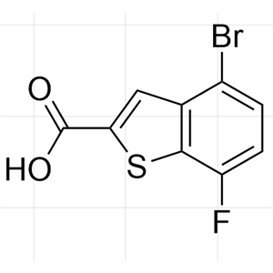 4-溴-7-氟苯并噻吩-2-甲酸,4-bromo-7-fluoro-;4-bromo-7-fluoro-benzothiophene-2-carboxylic acid