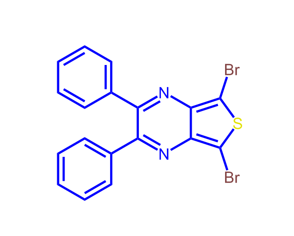 5,7-dibromo-2,3-diphenylthieno[3,4-b]pyrazine,5,7-dibromo-2,3-diphenylthieno[3,4-b]pyrazine