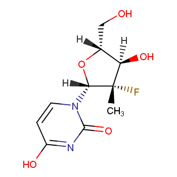 (2'R)-2'-脱氧-2'-氟-2'-甲基脲苷,(2'R)-2'-Deoxy-2'-fluoro-2'-methyl-uridine