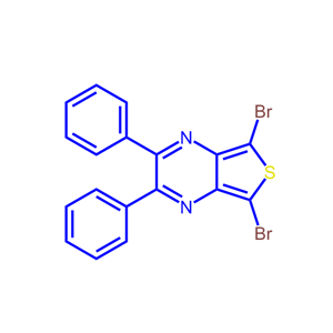 5,7-dibromo-2,3-diphenylthieno[3,4-b]pyrazine,5,7-dibromo-2,3-diphenylthieno[3,4-b]pyrazine
