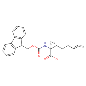 (2R)-2-N-芴甲氧羰基氨基-2-甲基-6-庚烯酸,(2S)-2-[[(9H-Fluoren-9-ylmethoxy)carbonyl]amino]-2-methyl-6-heptenoic acid