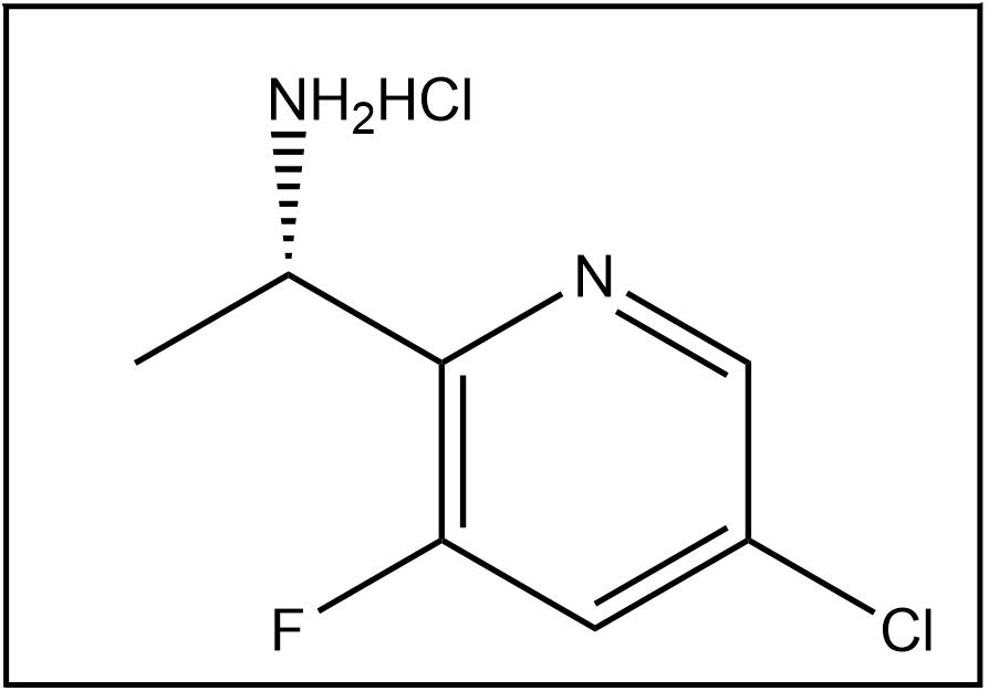 (αS)-5-氯-3-氟-α-甲基-2-吡啶甲胺盐酸盐,2-Pyridinemethanamine, 5-chloro-3-fluoro-α-methyl-, hydrochloride (1:1), (αS)-