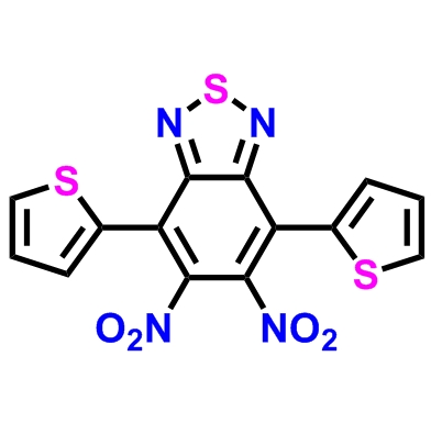 4,7-双(2-噻吩基)-5,6-二硝基-2,1,3-苯并噻二唑,5,6-dinitro-4,7-bis(thiophen-2-yl)-2,1,3-benzothiadiazole