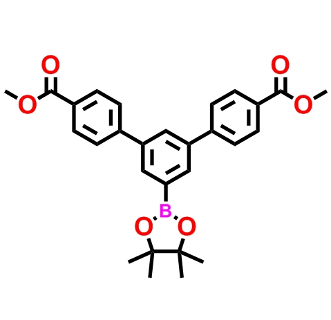 3.5-二(4-甲氧羰基苯基)苯硼酸频呢醇酯,dimethyl 5'-(4,4,5,5-tetramethyl-1,3,2-dioxaborolan-2-yl)-[1,1':3',1''-terphenyl]-4,4''-dicarboxylate