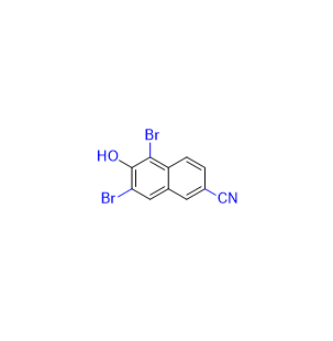 萘莫司他杂质16,5,7-dibromo-6-hydroxy-2-naphthonitrile