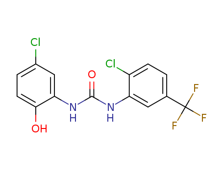 1-(5-氯-2-羟基苯基)-3-(2-氯-5-(三氟甲基)苯基)脲,NS 1738