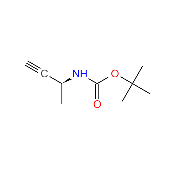 (S)-N-BOC-1-甲基-2-丙炔胺,Carbamic acid, [(1S)-1-methyl-2-propynyl]-, 1,1-dimethylethyl ester (9CI)