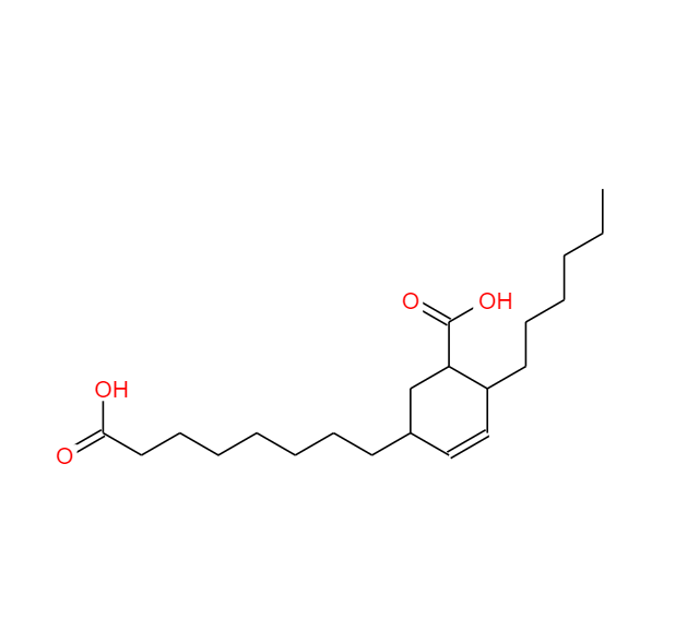 环羧丙基油酸,5(or 6)-carboxy-4-hexylcyclohex-2-ene-1-octanoic acid