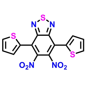 4,7-双(2-噻吩基)-5,6-二硝基-2,1,3-苯并噻二唑 ；165190-73-8