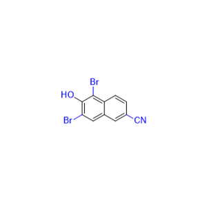 萘莫司他杂质16,5,7-dibromo-6-hydroxy-2-naphthonitrile