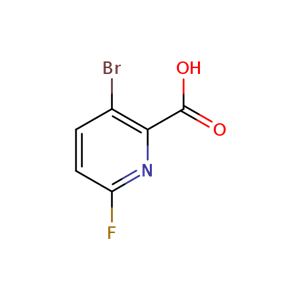 3-溴-6-氟吡啶-2-甲酸 1211589-43-3