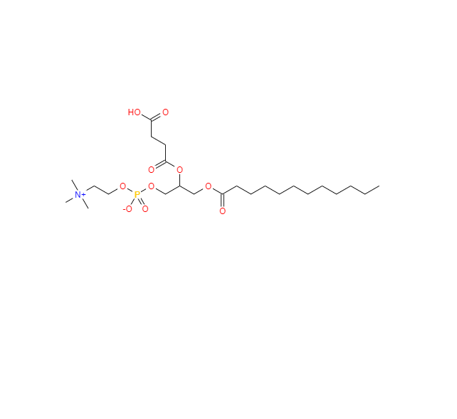 2-((3-羧基丙酰)氧基)-3-(十二烷酰氧基)丙基(2-(三甲基氨)乙基)磷酸酯,Ethanaminium, 2-[[[2-(3-carboxy-1-oxopropoxy)-3-[(1-oxododecyl)oxy]propoxy]hydroxyphosphinyl]oxy]-N,N,N-trimethyl-, inner salt