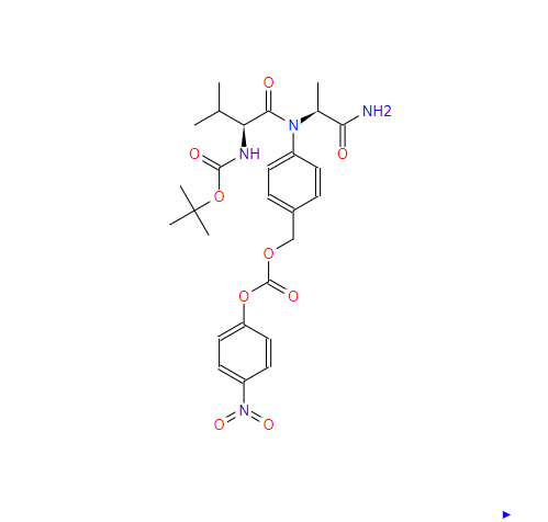 碳酸[4-[(S)-2-[(S)-2-(BOC-氨基)-3-甲基丁酰氨基]丙酰氨基]苄基]酯(4-硝基苯基)酯,Boc-Val-Ala-PAB-PNP