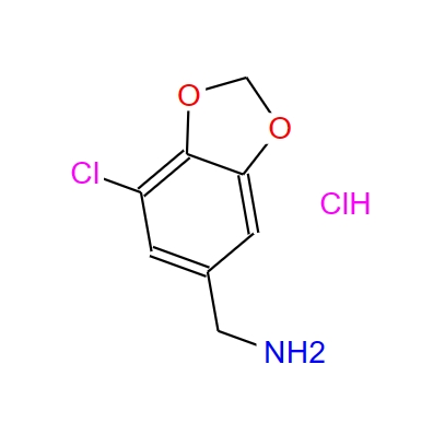 5-氨甲基-7-氯-1,3-苯并二茂盐酸盐,5-Aminomethyl-7-chloro-1,3-benzodioxole hydrochloride