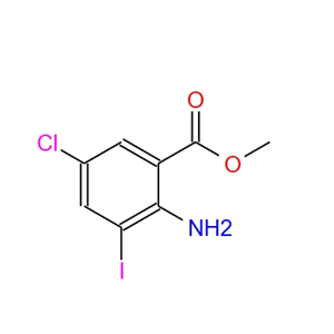 2-氨基-5-溴-3-碘苯甲酸甲酯,Methyl 2-amino-5-chloro-3-iodobenzoate