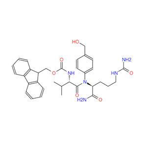 ((S)-1-(((S)-1-((4-(羟甲基)苯基)氨基)-1-氧代-5-脲基戊烷-2-基)氨基)-3-甲基-1-氧代丁烷-2-基)氨基甲酸 (9H-芴-9-基)甲酯 159858-22-7