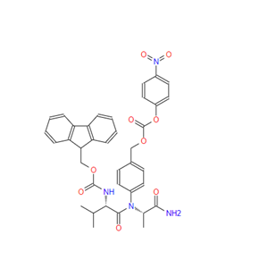 (9H-芴-9-基)甲基 ((S)-3-甲基1-(((S)-1-((4-((((4-硝基苯氧基)羰基)氧基)甲基)苯基)氨基)-1-氧代丙烷-2-基)氨基)-1-氧代丁-2-基)氨基甲酸酯 1394238-92-6