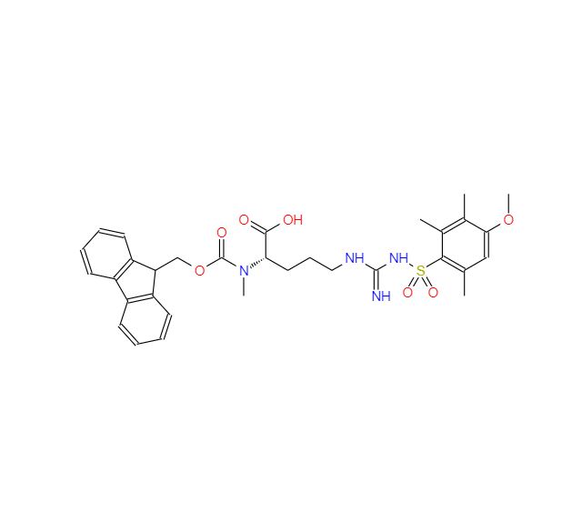 N-[(9H-芴-9-基甲氧基)羰基]-N-甲基-N'-[(4-甲氧基-2,3,6-三甲苯基)磺酰基]-L-精氨酸,FMOC-N-ME-ARG(MTR)-OH