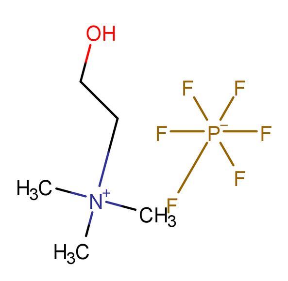 羥乙基三甲基銨六氟磷酸鹽,2-Hydroxy-N,N,N-trimethylethanaminium hexafluorophosphate