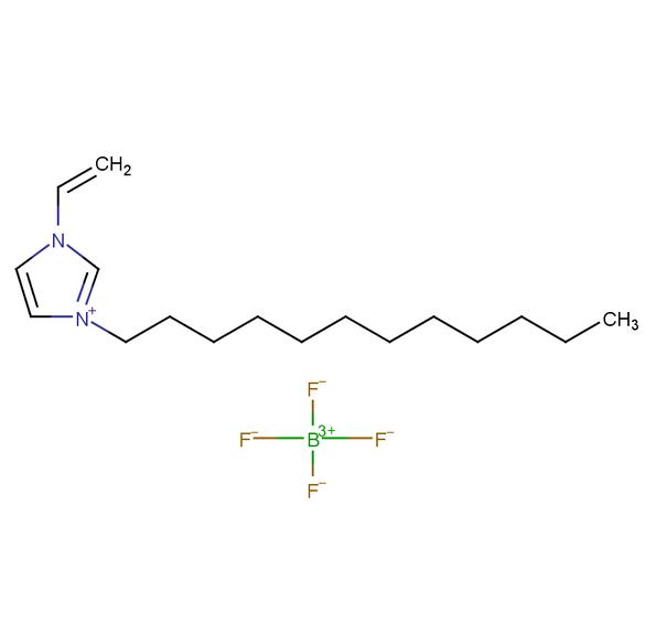 1-乙烯基-3-十二烷基咪唑四氟硼酸盐,1H-Imidazolium, 1-dodecyl-3-ethenyl-, tetrafluoroborate(1-) (1:1)