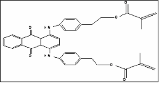 1,4-双(4-(2-甲基丙烯酰氧基乙基) 苯基氨基)蒽醌,1,4-Bis[4-(2-methacryloxyethyl)phenylamino]-9,10-anthraquinone