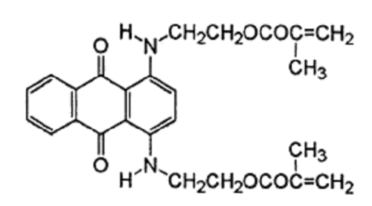 1,4-双((2-羟基乙基)氨基)-9, 10-蒽二酮双(2-丙烯OIC)酯,1,4-Bis[(2-methacryloxyethyl)amino]-9,10-anthraquinone