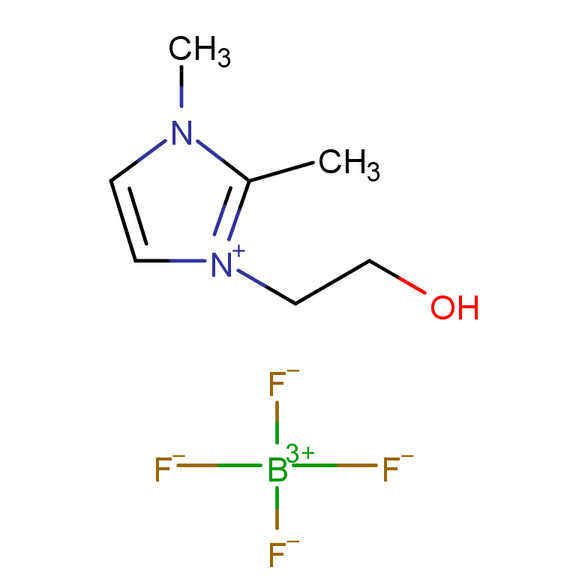 1-羥乙基-2,3-二甲基咪唑四氟硼酸鹽,1H-Imidazolium, 3-(2-hydroxyethyl)-1,2-dimethyl-, tetrafluoroborate(1-) (1:1)