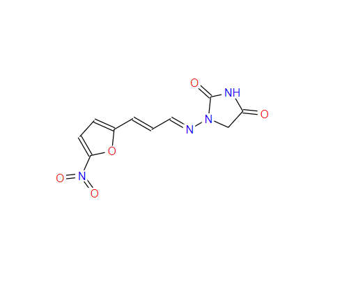 呋喃烯啶,1-((3-(5-Nitrofuran-2-yl)allylidene)-amino)imidazolidine-2,4-dione