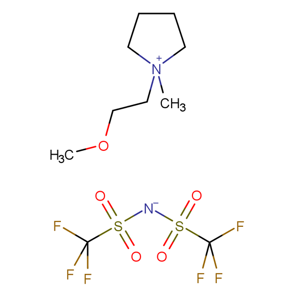 N-甲氧基乙基-N-甲基吡咯烷雙三氟甲烷磺酰亞胺鹽,1-(METHOXYETHYL)-1-METHYLPYRROLIDINIUM BIS(TRIFLUOROMETHYLSULFONYL)IMIDE