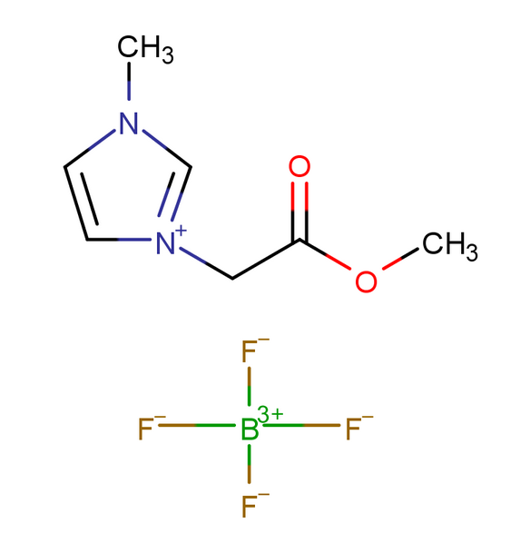 1-乙酸甲酯基-3-甲基咪唑四氟硼酸盐,1-(methoxycarbonyl)methyl-3-methylimidazolium tetrafluoroborate