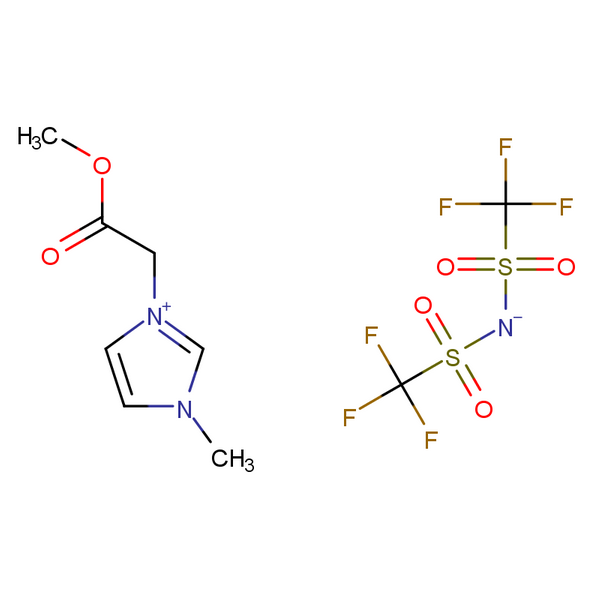 1-乙酸甲酯基-3-甲基咪唑双（三氟甲烷磺酰）亚胺盐,1-(methoxycarbonyl)methyl-3-methylimidazolium bis(trifluoromethylsulfonyl)imide
