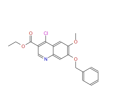 4-氯-6-甲氧基-7-苄氧基喹啉-3-甲酸乙酯,Ethyl 7-(benzyloxy)-4-chloro-6-methoxyquinoline-3-carboxylate