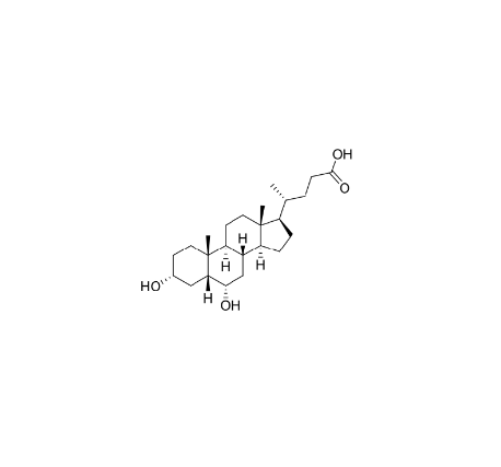 猪去氧胆酸,3a,6a-Dihydroxy-5beta-cholan-24-oic acid