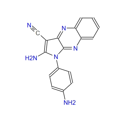 2-氨基-1-(4-氨基苯基)-1H-吡咯并(2,3-b)喹喔啉-3-腈,1-AMINO-1-(4-AMINOPHENYL)-1H-PYRROLO(2